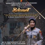 Kasat Binmas Polres Karawang, AKP Iis Puspita Raih Penghargaan dari Kapolri