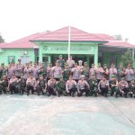 Sinergitas TNI-POLRI Polres Karawang Apel Gabungan Mako Kodim 0604 Karawang