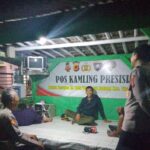 Kanit Sabhara Polsek Tirtajaya Sambangi Pos Ronda Desa Bolang