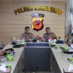 Polres Karawang Rapat Bersama Tim Peneliti Puslitbang Polri