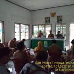 Kapolsek TIRTAJAYA Rapat Minggon keliling Tingkat Kecamatan.