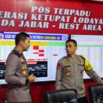 Kapolda Jabar Monitoring Arus Balik Pospam Rest Area 57 & 62 Tol Japek