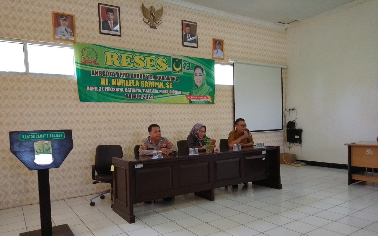 Kanit Reskrim Polsek Tirtajaya Mengikuti Rapat Minggon Tingkat Kecamatan Dalam rangka Persiapan PATEN