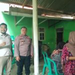 Kapolsek Tirtajaya Monitoring Pengamanan Pembagian Bansos PKH Tahap II