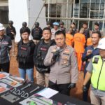Polres Karawang Gelar Konferensi Pers Kasus Pencurian Dalam Proyek Kereta Cepat Jakarta Bandung