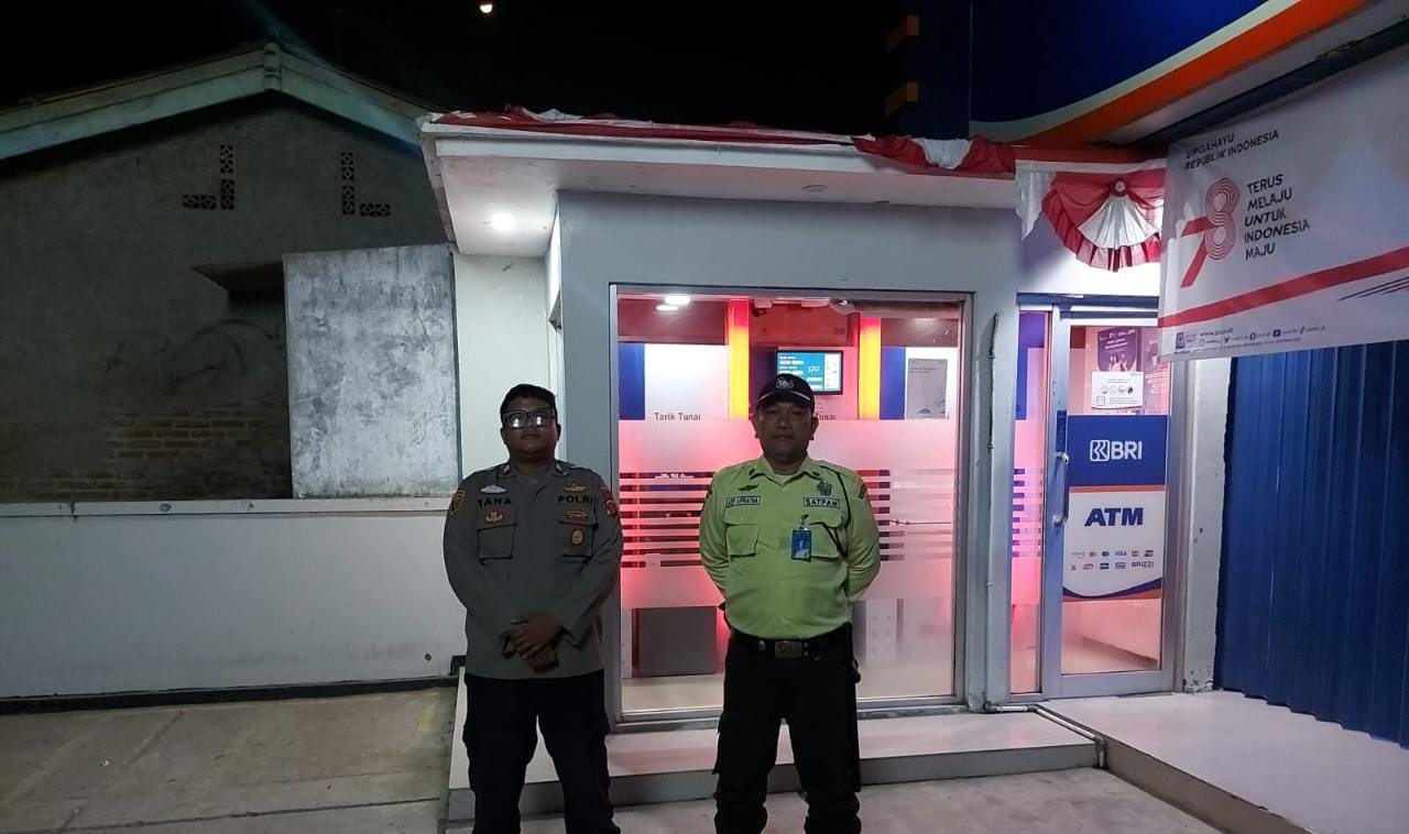 Patroli Dialogis Polsek Tirtajaya Bersama Security Bank BRI Unit Pisangsambo