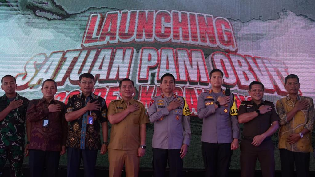 Launching Satuan PAM Obvit Polres Karawang
