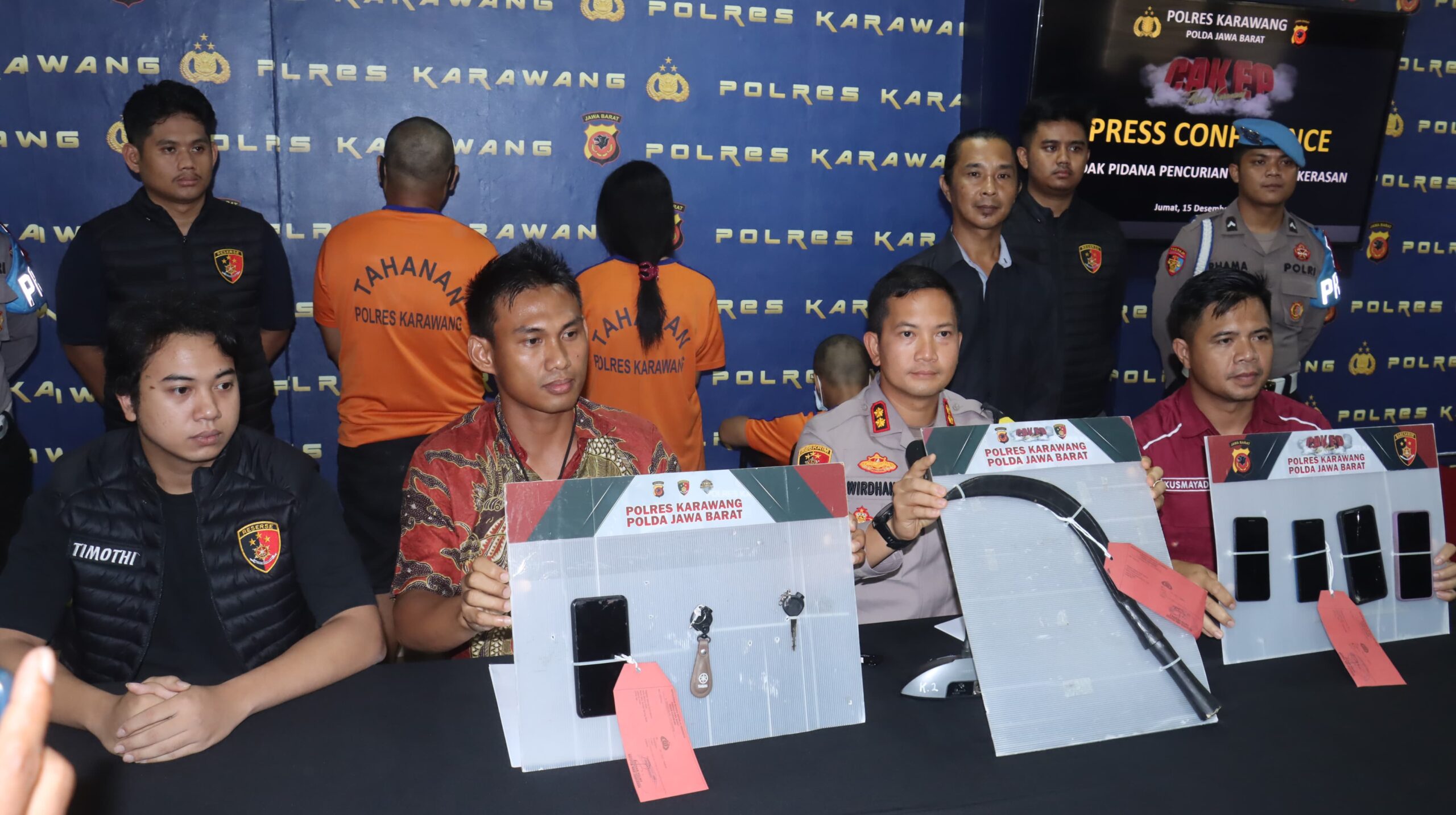 Pelaku Begal Modus Prostitusi Online Berhasil Diringkus Team Sanggabuana Polres Karawang