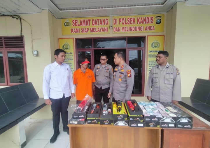 Bobol Toko Variasi Motor, Pelaku Berhasil Diamankan Polsek Kandis